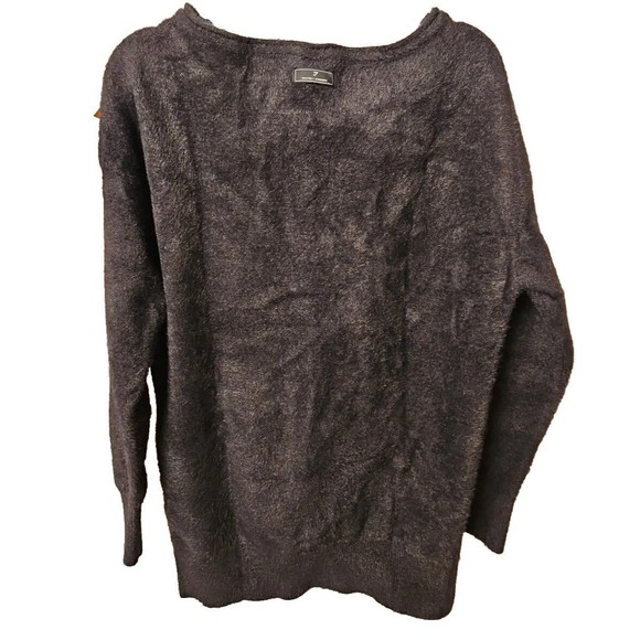 Gymshark X Whitney Simmons Oversized Black Eyelash Knit Sweater Size Small EUC - Picture 5 of 8